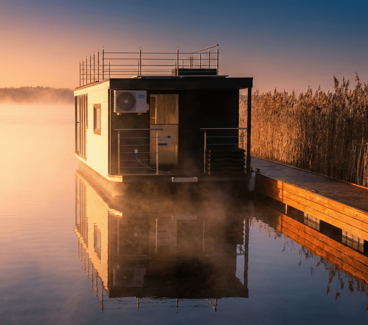 nowoczesny domek na wodzie - Mandalaj.HOUSE
