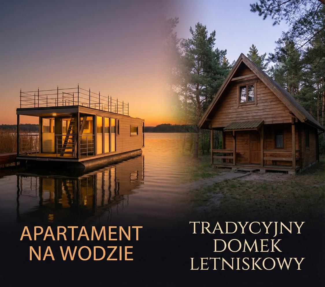 Apartament na wodzie czy domek letniskowy? Co wybrać?